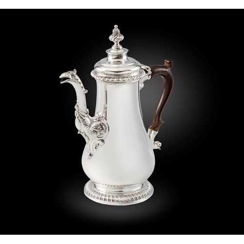 A George II Silver Chocolate Pot  
